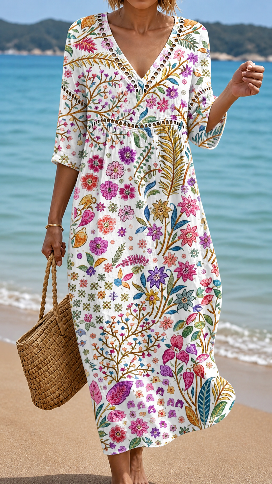 Isabella | Vestido midi floreado vivaz
