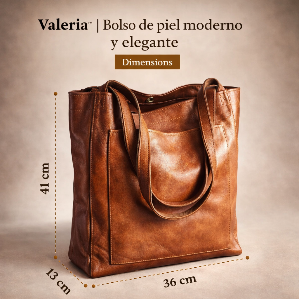 Valeria™ | Bolso de piel moderno y elegante