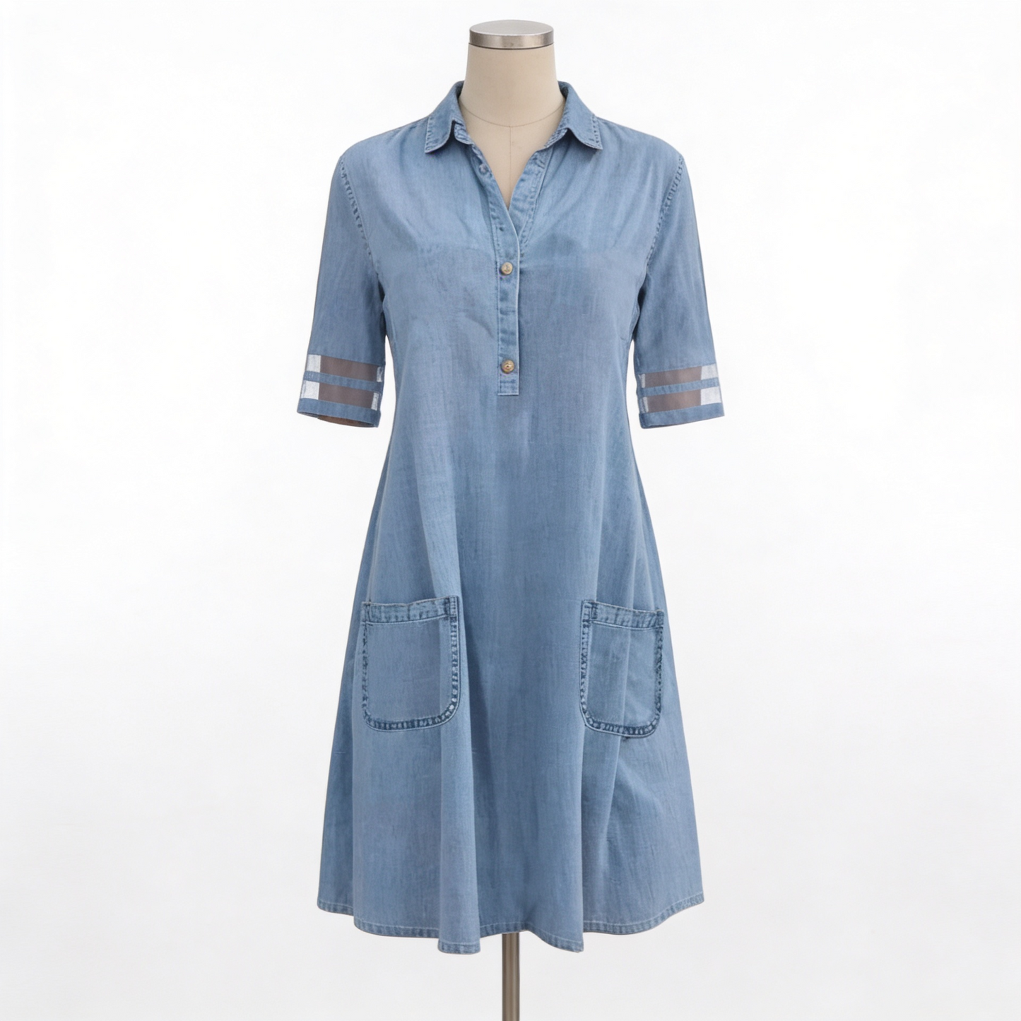 Serena | Vestido camisero de denim