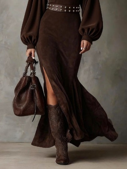Lola | Vestido Midi Ante Vintage