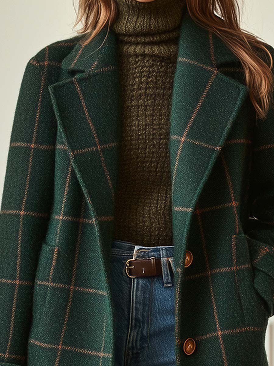Lunori™ | Cappotto classico a quadri