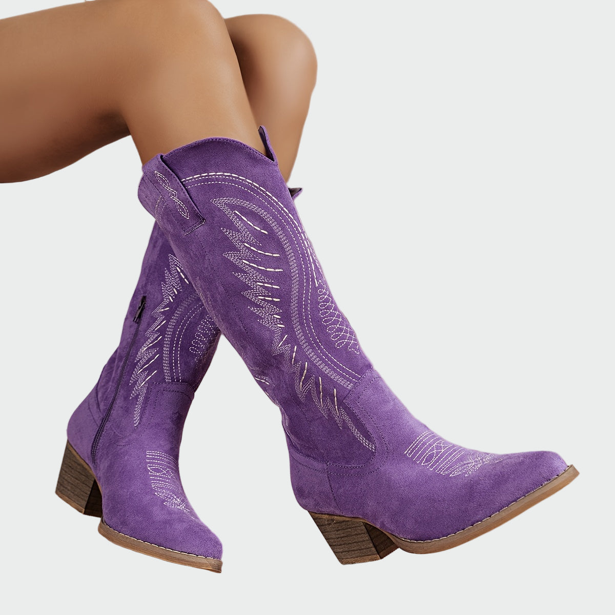 Carmen | Botines occidentales bordados a la moda