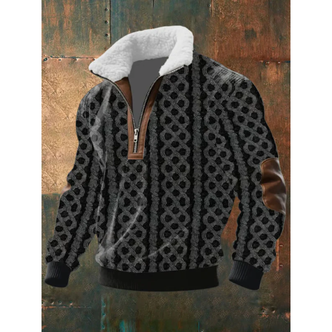 Cristian™ | Suéter de forro polar con cremallera y cuello alto