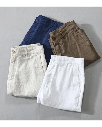 Pantalones cortos de lino Lisbo