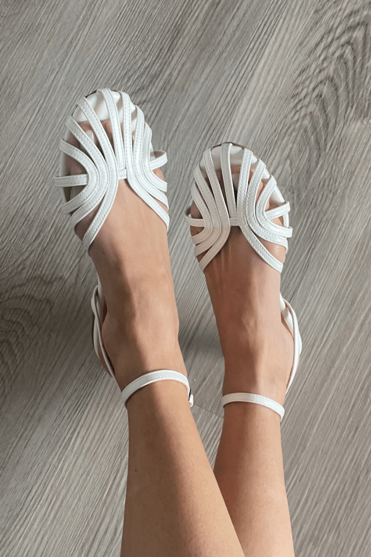 Vittoria | Sandalias de joya doradas