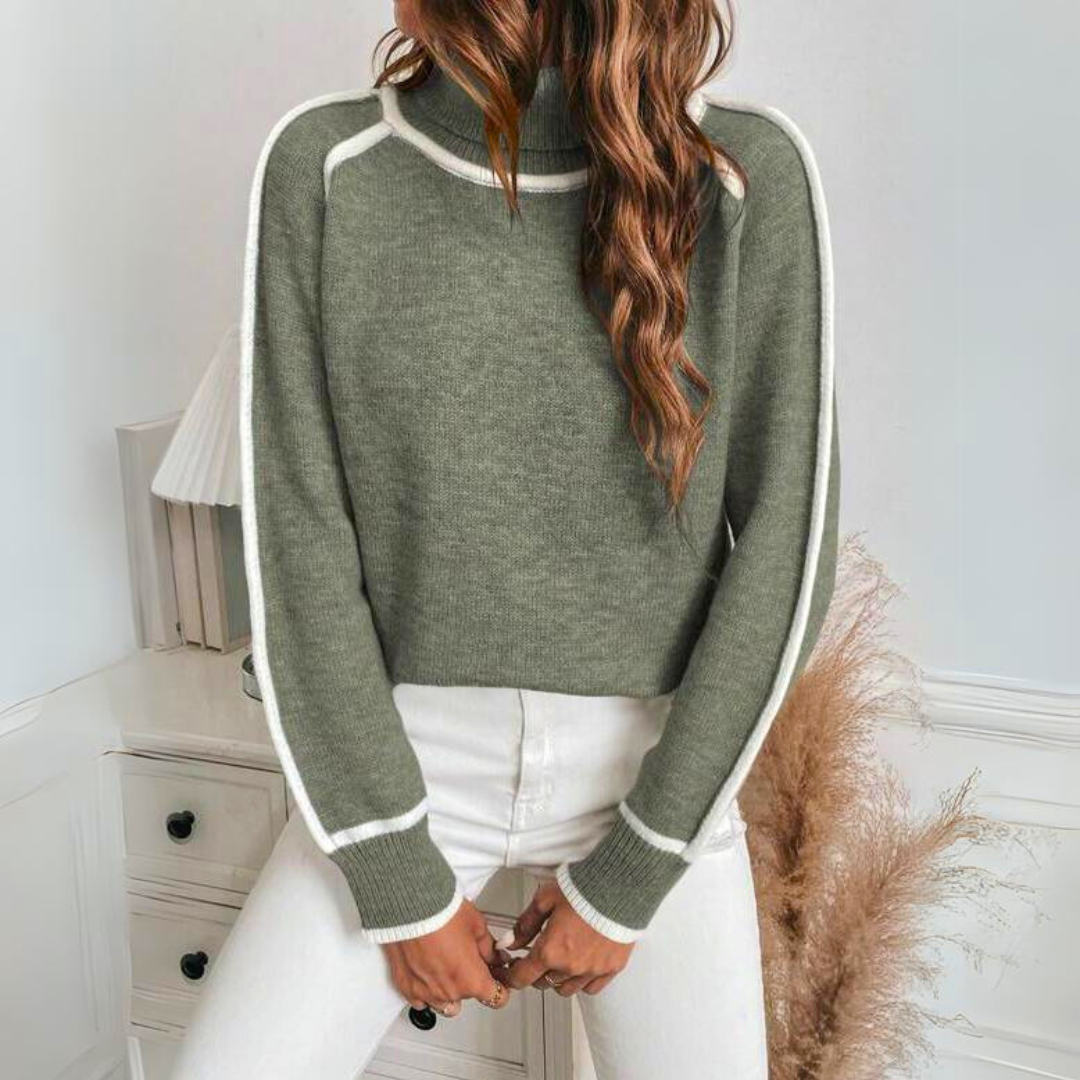 Kaylee | Suéter Elegante de Cuello Alto