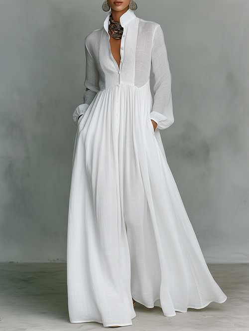 Alba | Vestido Lino Maxi