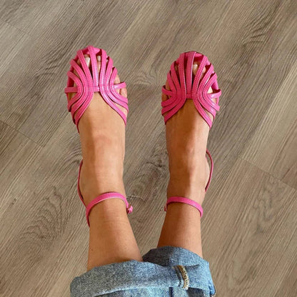Vittoria | Sandalias de joya doradas