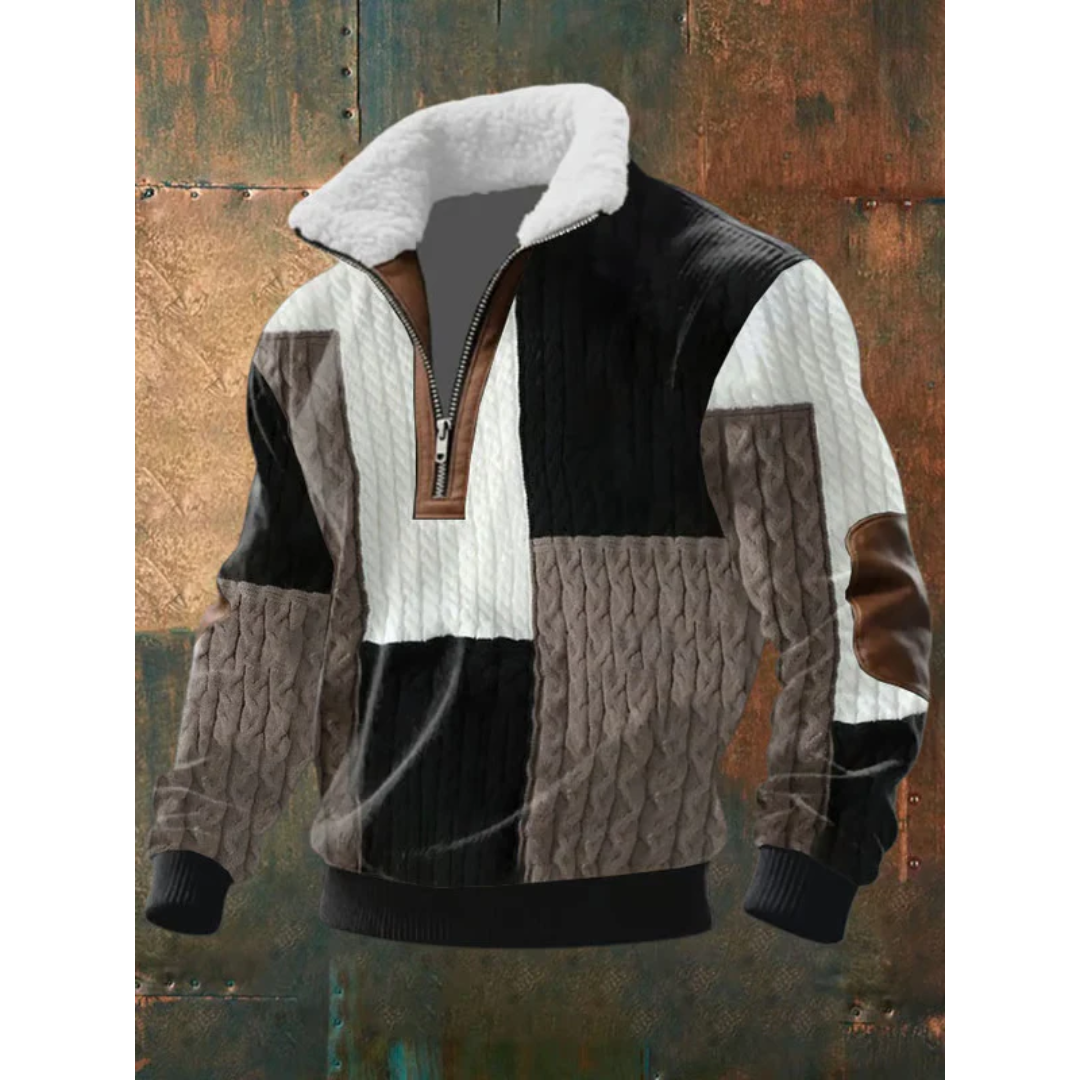Cristian™ | Suéter de forro polar con cremallera y cuello alto