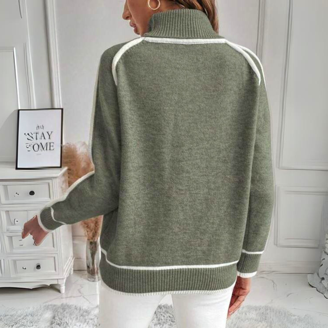 Kaylee | Suéter Elegante de Cuello Alto