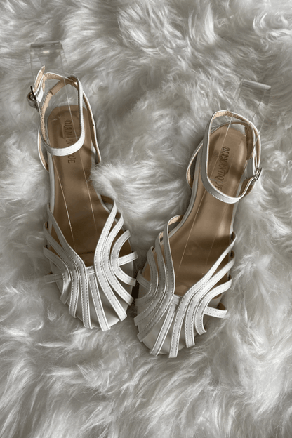Vittoria | Sandalias de joya doradas