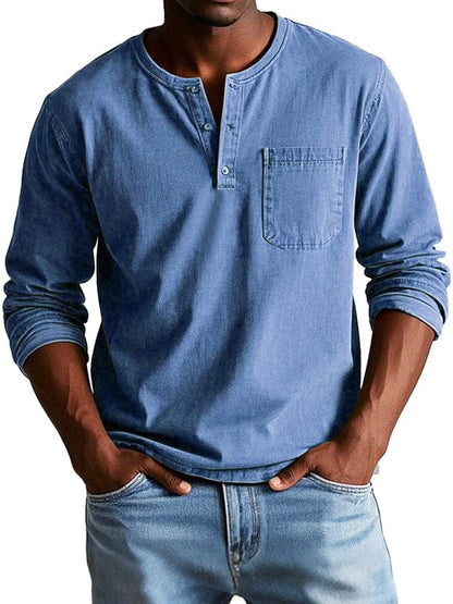 Frederico™ | Camiseta Henley Vintage