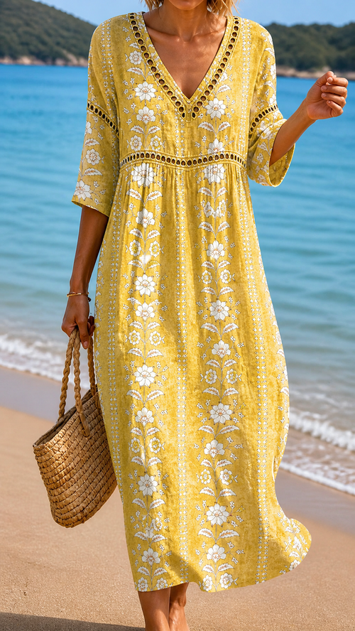 Livia | Vestido Midi Sol de Primavera