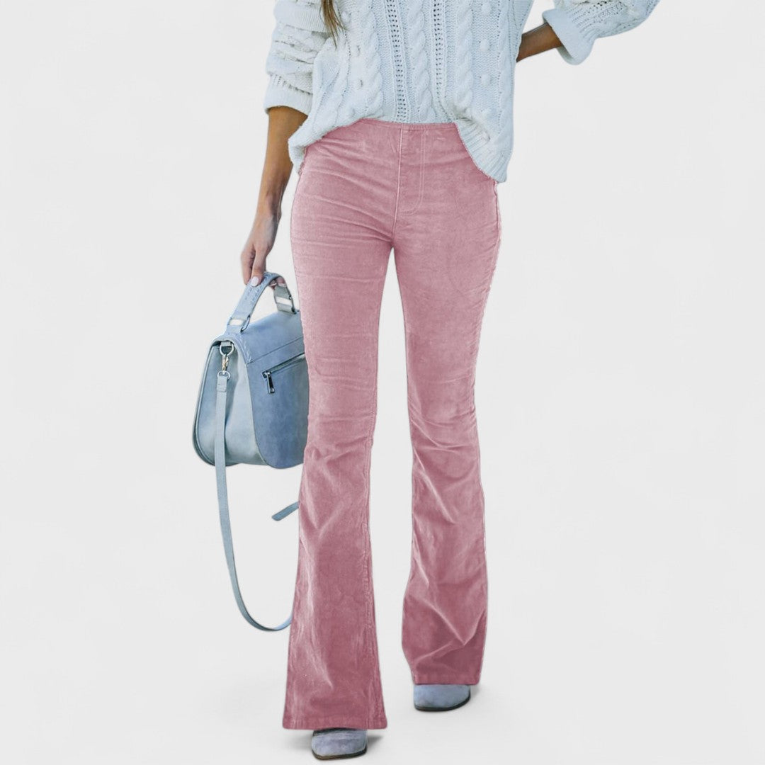 María | Pantalones acampanados terciopelo