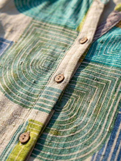 Fenella | Vestido de manga corta con escote en V hasta la rodilla
