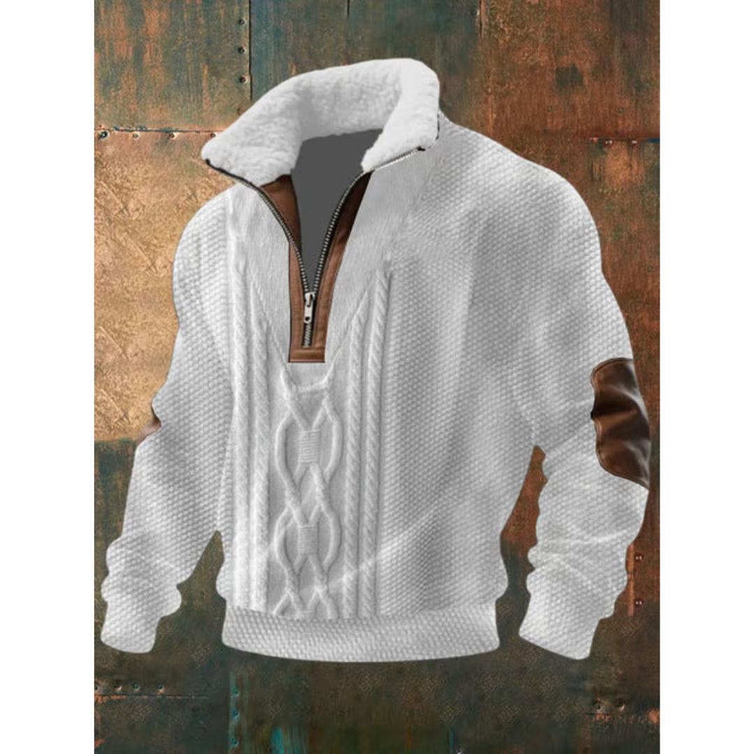 Cristian™ | Suéter de forro polar con cremallera y cuello alto