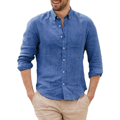 Camisa de lino transpirable