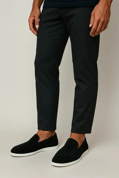 Mocasines elegantes de gamuza