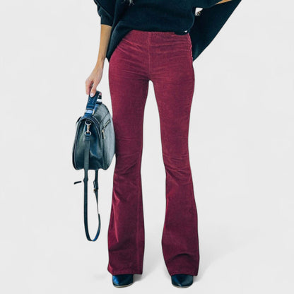 María | Pantalones acampanados terciopelo
