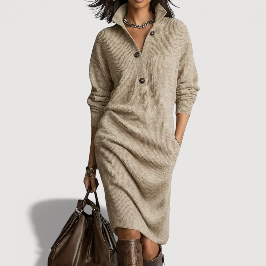 Alexia – Vestido de punto cálido y refinado