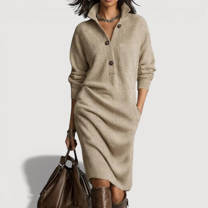 Alexia – Vestido de punto cálido y refinado