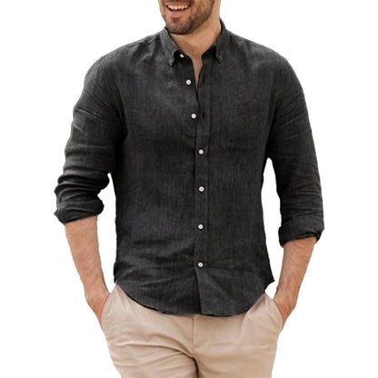 Camisa de lino transpirable