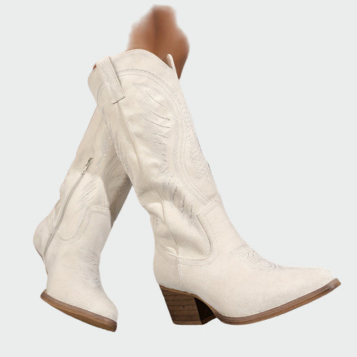 Carmen | Botines occidentales bordados a la moda