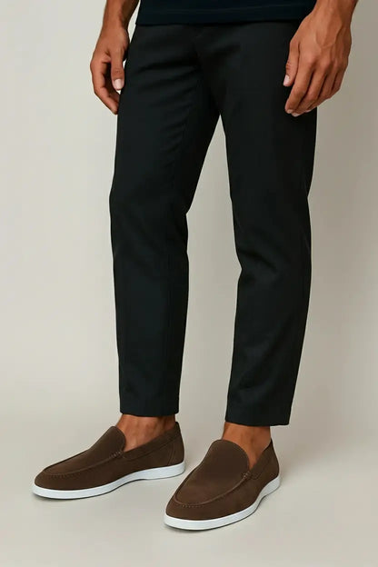 Mocasines elegantes de gamuza