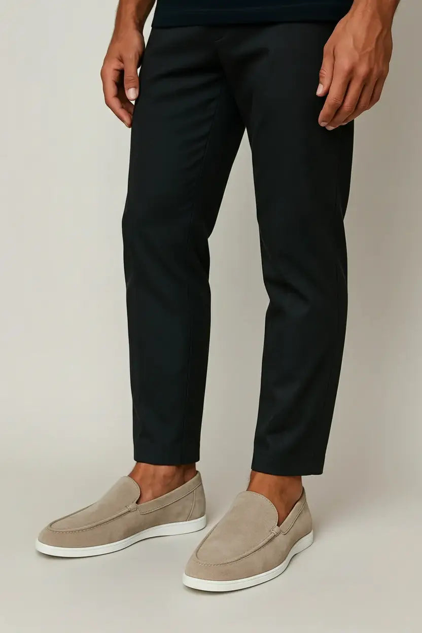 Mocasines elegantes de gamuza