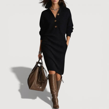 Alexia – Vestido de punto cálido y refinado