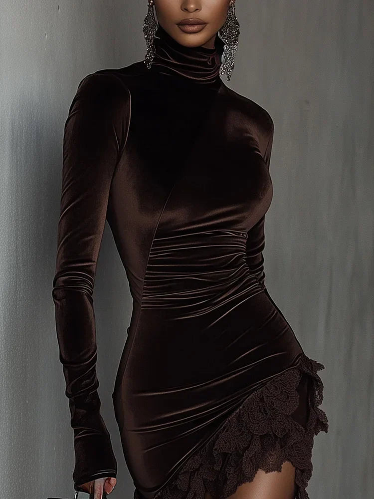 Mikaela™ | Vestido Corto de Terciopelo de Alta Calidad