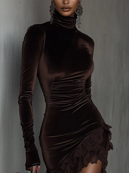 Mikaela™ | Vestido Corto de Terciopelo de Alta Calidad
