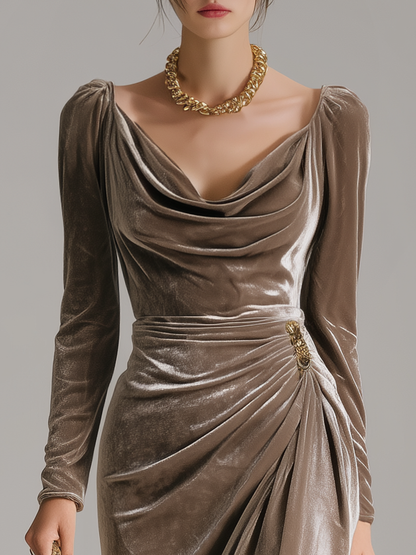 Martina | Vestido Midi Terciopelo
