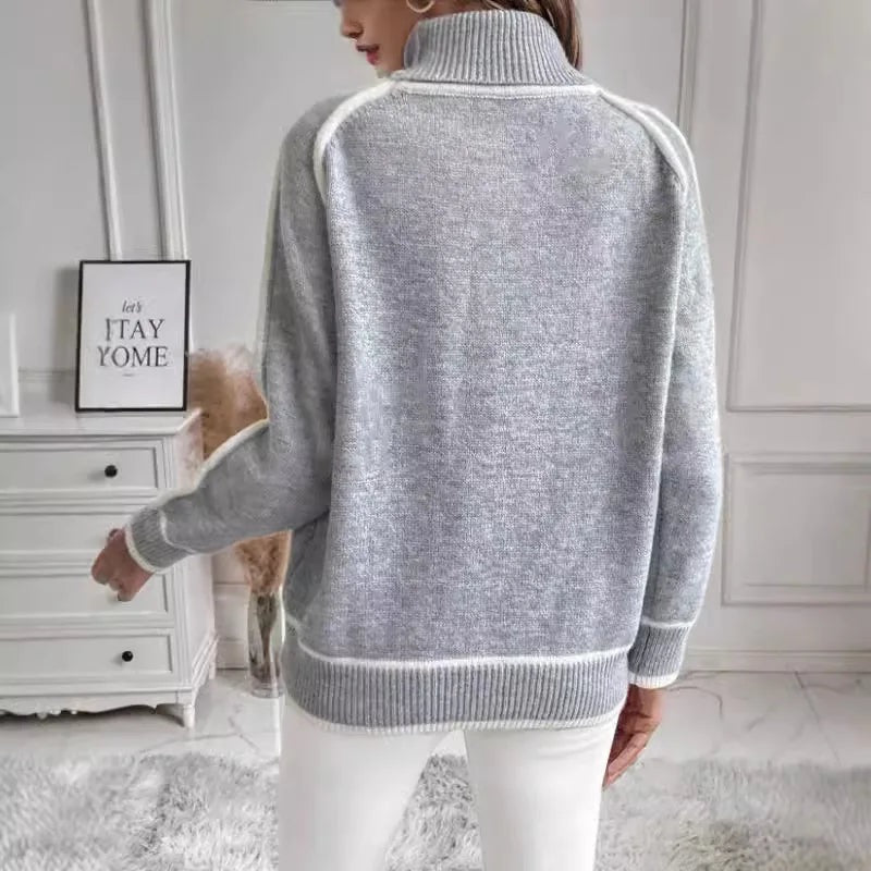 Kaylee | Suéter Elegante de Cuello Alto