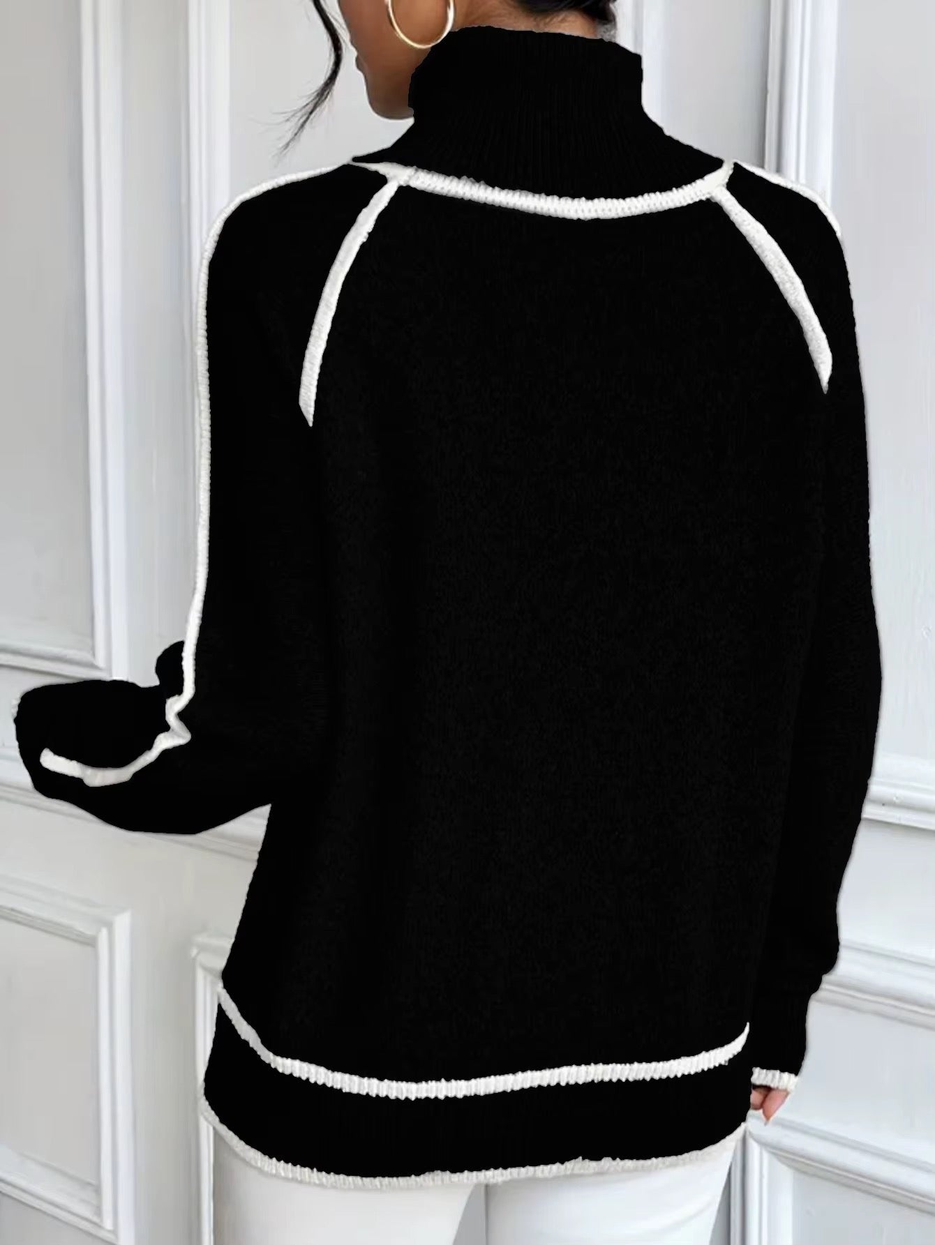 Kaylee | Suéter Elegante de Cuello Alto