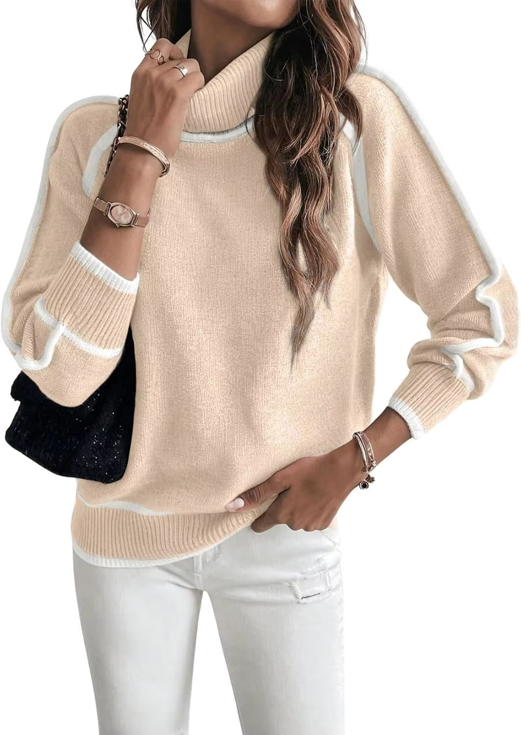 Kaylee | Suéter Elegante de Cuello Alto