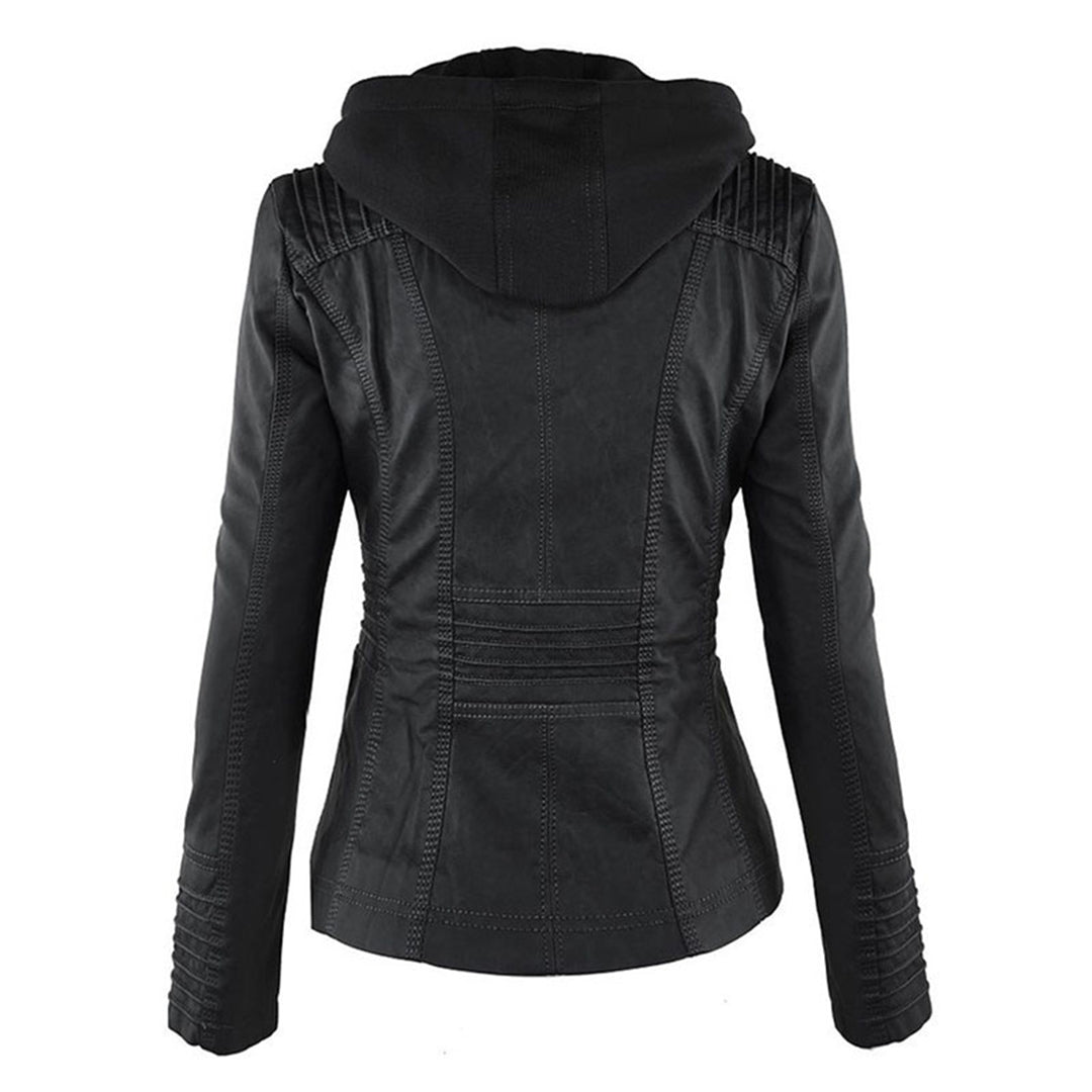 Marvella™ | Chaqueta de cuero elegante