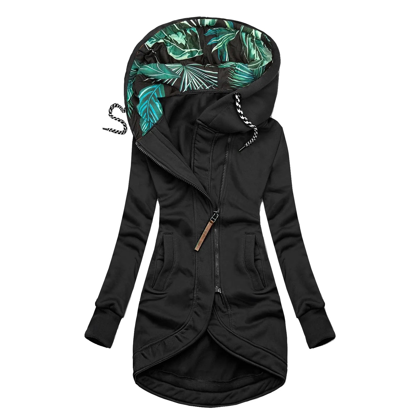 Eleonora™ – Abrigo de invierno con cremallera asimétrica