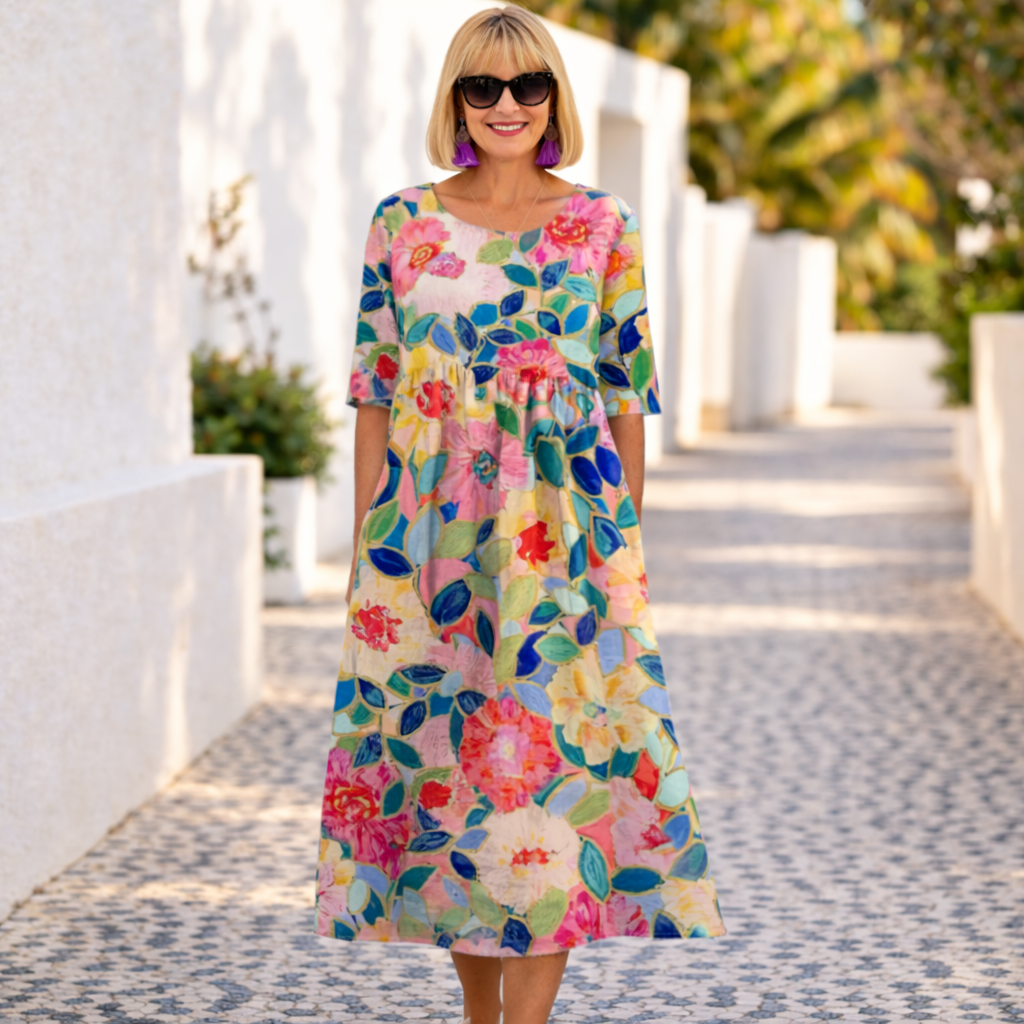 Susan | Vestido floral con una atmósfera veraniega