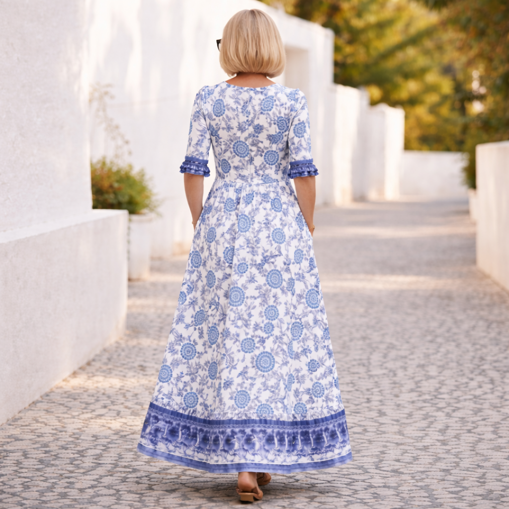 Elly | Vestido floral elegante con un toque de ligereza