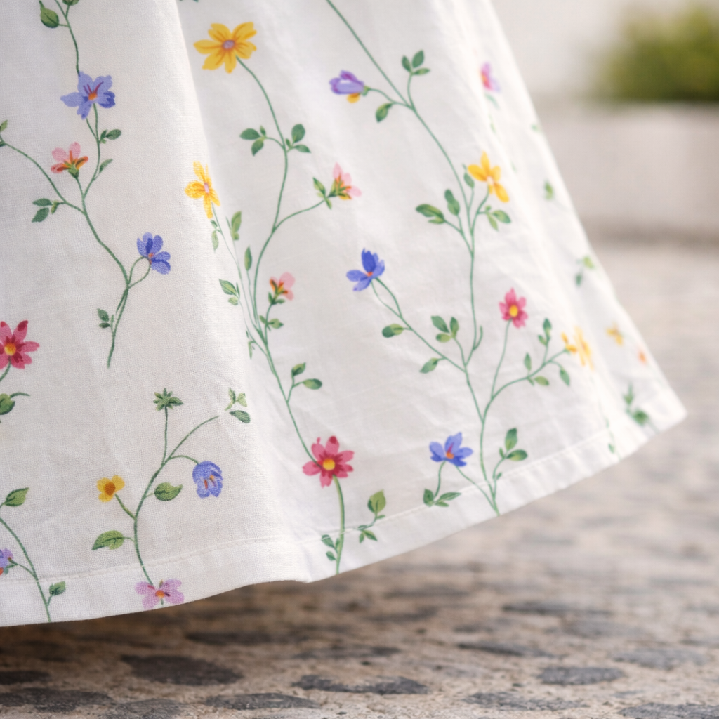 Robin | Vestido midi floreado