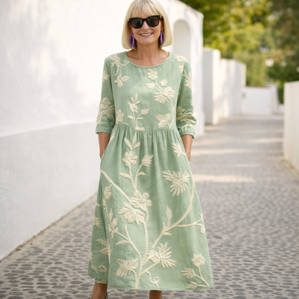 Nelly | Vestido largo con motivo floral