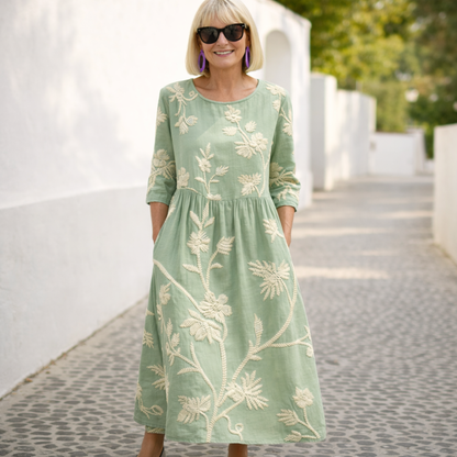 Nelly | Vestido largo con motivo floral
