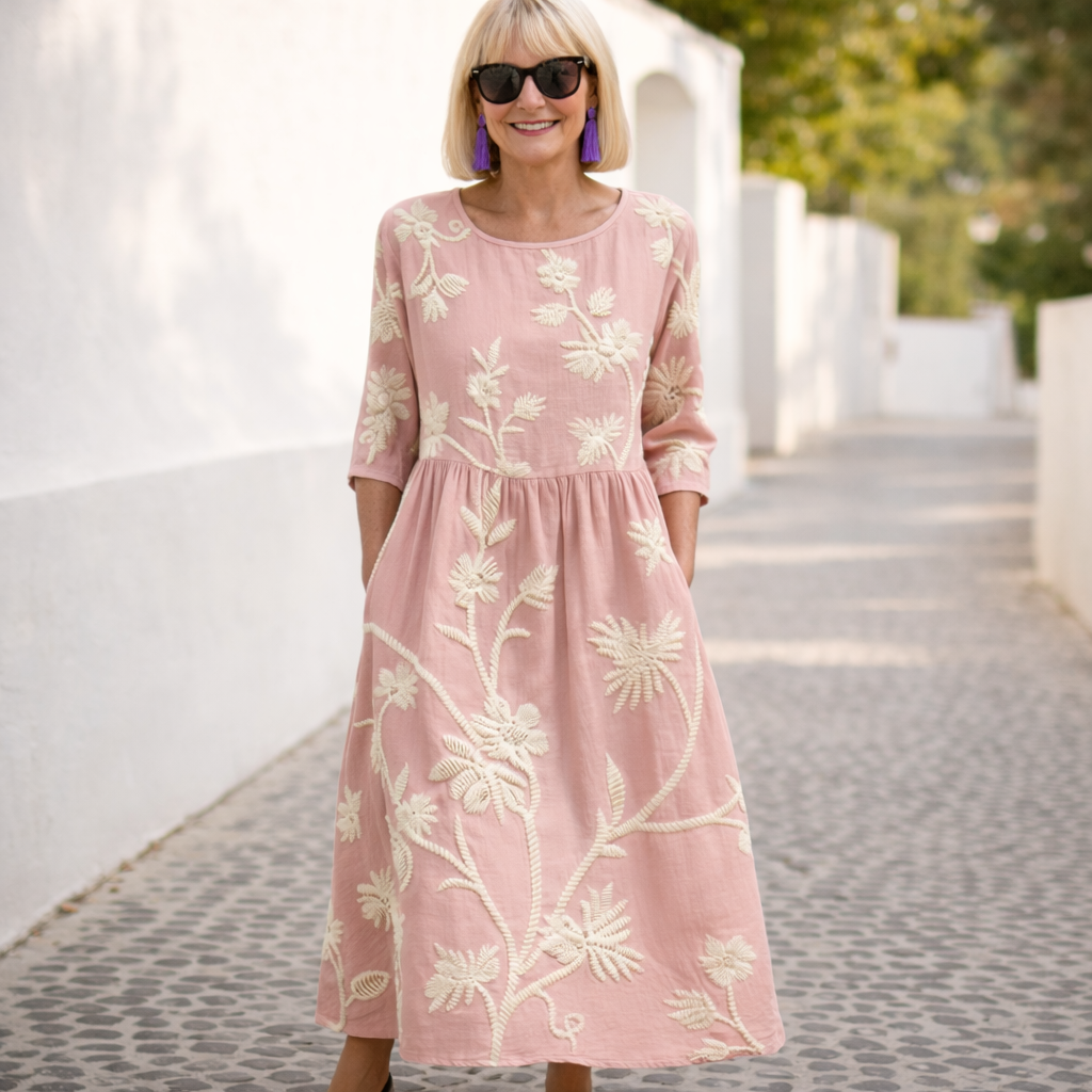 Nelly | Vestido largo con motivo floral