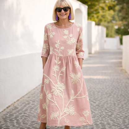 Nelly | Vestido largo con motivo floral