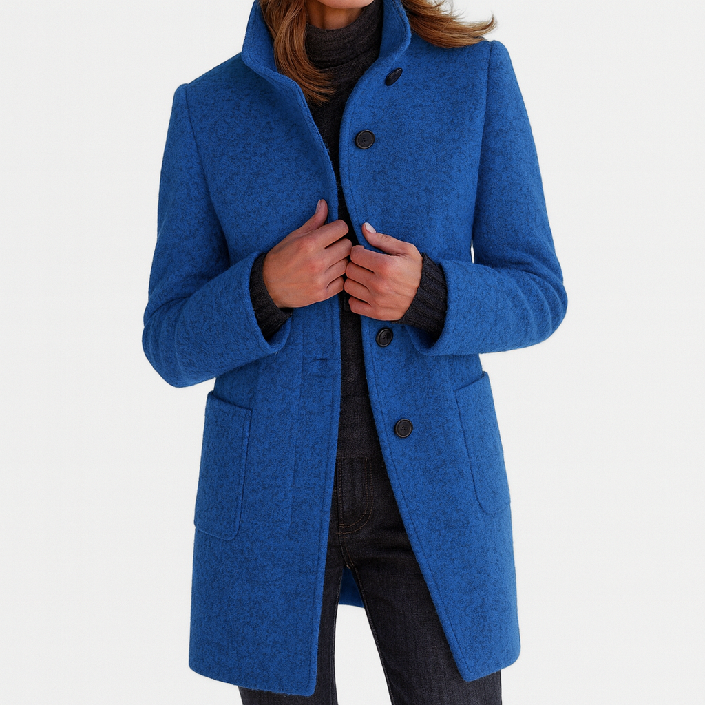 Lidia | Chaqueta de lana con cuello alto