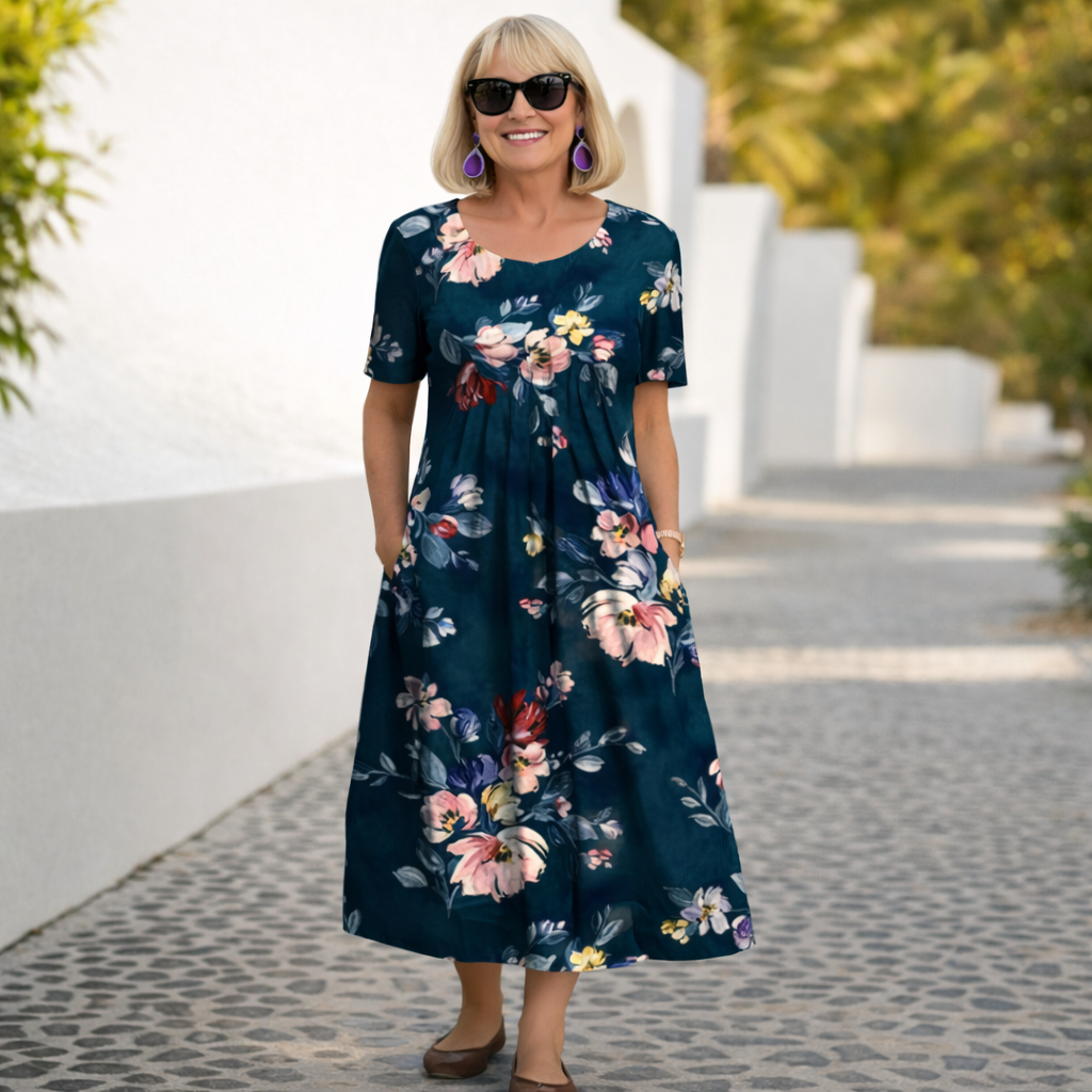 Robin | Vestido midi floreado