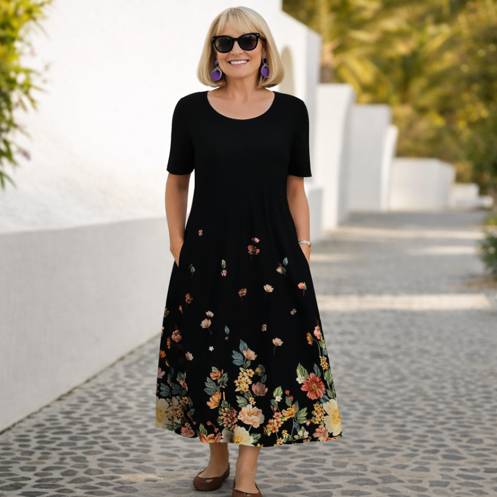 Robin | Vestido midi floreado