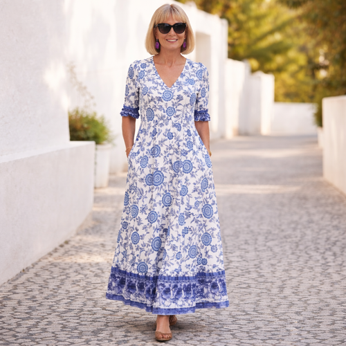 Elly | Vestido floral elegante con un toque de ligereza