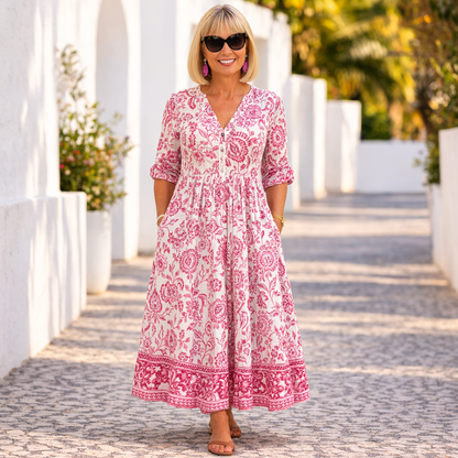 Elly | Vestido floral elegante con un toque de ligereza
